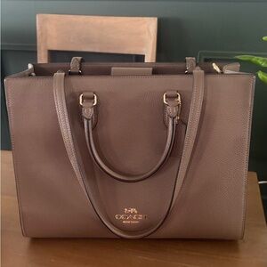 Coach Tan Mollie Tote Bag